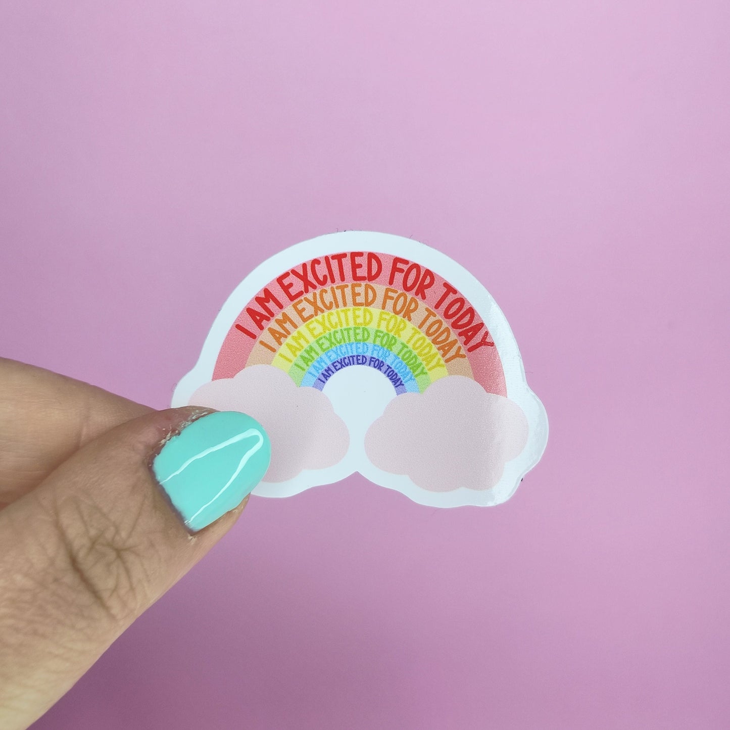 Rainbow Affirmation Sticker: Waterproof Vinyl Self Love Decal