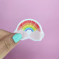 Rainbow Affirmation Sticker: Waterproof Vinyl Self Love Decal