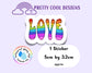 Waterproof Vinyl Love Sticker Rainbow Affirmation Self Love Motivational Sticker Laptop Journal Scrapbook Planner Sticker