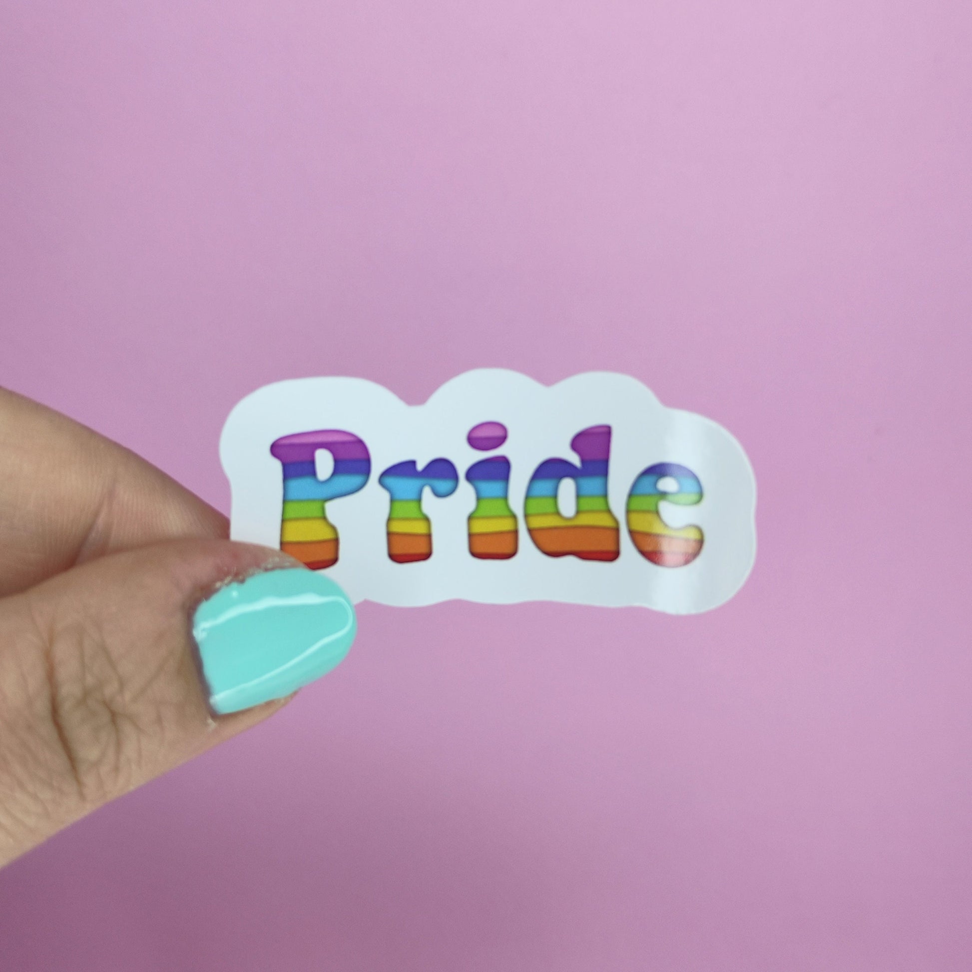 Waterproof Vinyl Pride Sticker Rainbow Affirmation Self Love Motivational Sticker Laptop Journal Scrapbook Planner Sticker