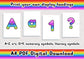 Rainbow printable display bulletin letters numbers symbols grammar classroom boards print and cut teacher download