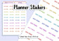 ECT Time Teacher Planner Stickers UK - 1 Sheet - Block and Cursive Hand drawn