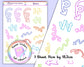 Rainbow Arrows Planner Bujo Bullet Journal Stickers UK - 1 Sheet