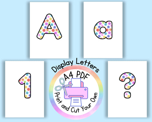 Emotions Display Letters: Printable Bulletin Board (A4 PDF)