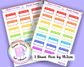 Parent's Evening Teacher Family Work Planner Stickers UK - 1 Sheet - Boxes