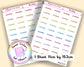 Reading Teacher Family Work Planner Stickers UK - 1 Sheet - Block and Cursive