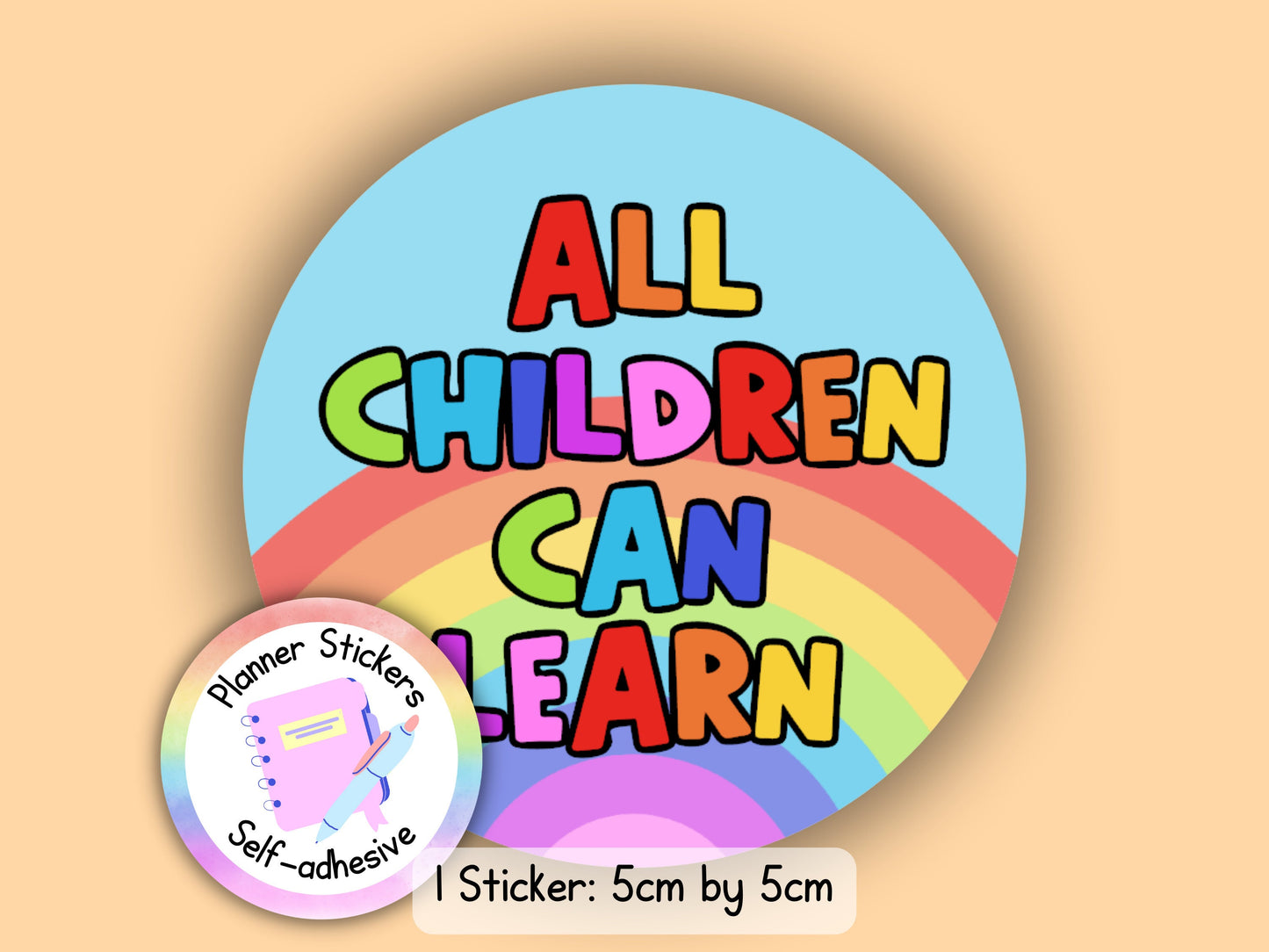 All Children Can Learn Teacher Teaching Assistant Senco Sendco ECT Sticker (NOT WATERPROOF)