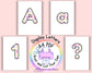 Teacher School Themed | printable display | bulletin | letters numbers symbols | classroom | print and cut