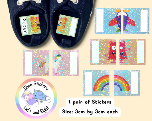 Shoe Stickers Left Right Toddler Child Independence Nursery School Starter