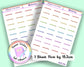 Mentoring Teacher Family Work Planner Stickers UK - 1 Sheet - Block and Cursive