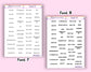 School Event Planner Stickers - Teacher & Student Calendar (1 Sheet)