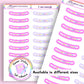 Pastel Rainbow Borders Frames Planner Bujo Bullet Journal Diary Stickers UK - 1 Sheet