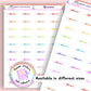 Rainbow Afternoon Planner Stickers UK | Student | Teacher | Nurse | One Sticker Sheet