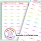 Rainbow Revision Planner Stickers UK | Student | Teacher | Nurse | One Sticker Sheet