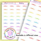 Rainbow Birthday Planner Stickers UK | Student | Teacher | Nurse | One Sticker Sheet