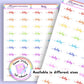 Rainbow Duty Planner Stickers UK | Student | Teacher | Nurse | One Sticker Sheet