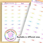 Rainbow Inset Planner Stickers UK | Student | Teacher | Nurse | Shift | One Sticker Sheet
