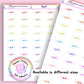 Rainbow April Planner Stickers UK | Student | Teacher | Nurse | One Sticker Sheet