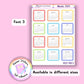 Monthly Planner Stickers, 2025, Bullet Journal, Diary Decoration Decor, Scrapbooking Stickers, Aesthetic
