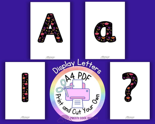 Diwali Printable Letters, Numbers, Symbols: Classroom Bulletin Board (A4 PDF Download)