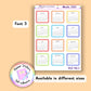 Monthly Planner Stickers, 2026, Bullet Journal, Diary Decoration Decor, Scrapbooking Stickers, Aesthetic