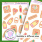 Teacher Gingerbread Christmas Planner Stickers