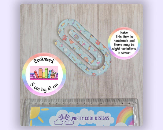 Jumbo Paperclip Bookmark Hand drawn Stationery Supplies Pattern