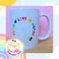 Teacher mug, end of year gift, teaching assistant present, cute mug, rainbow