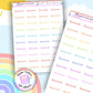 Personalized Planner Stickers: Open Dyslexic Font | Custom Word | Colour Choices | Dyslexia Friendly