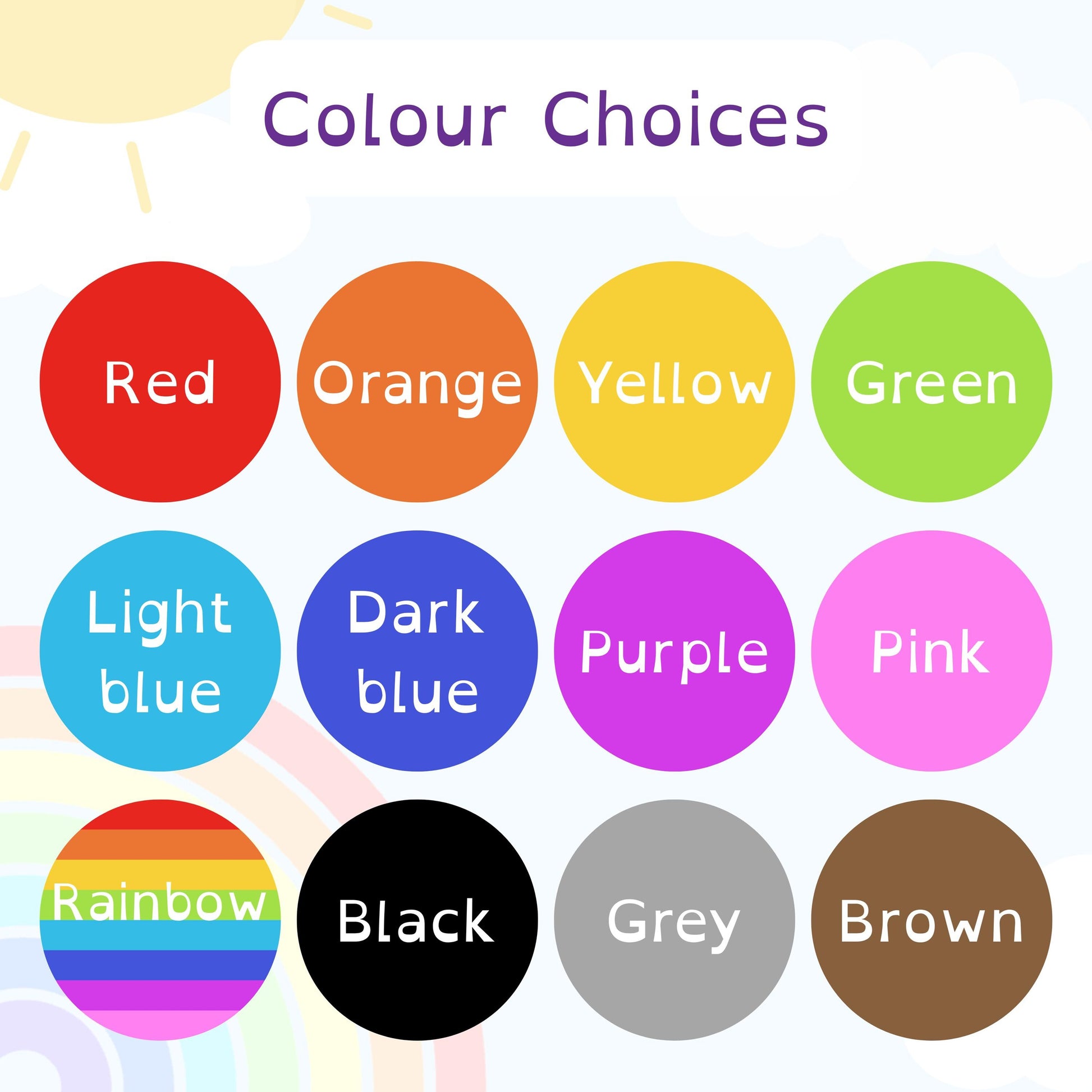 Personalized Planner Stickers: Open Dyslexic Font | Custom Word | Colour Choices | Dyslexia Friendly