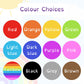 Personalized Planner Stickers: Open Dyslexic Font | Custom Word | Colour Choices | Dyslexia Friendly