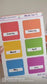 Monthly Planner Stickers: 2023 Journal Tabs, Diary Decor