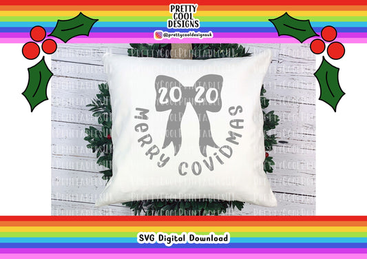 SVG Digital File Download Merry Covidmas 2020